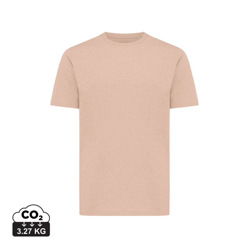 T-shirt en coton bio unisexe à personnaliser Sierra Iqoniq peach nectar